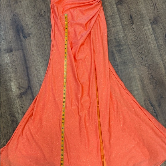 Ladivine Elegant Orange Evening Gown - Picture 5 of 15